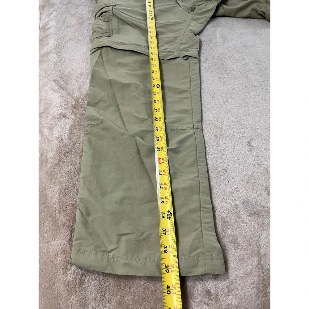 Cabelas Convertible Hiking Cargo Pants Men's 38x30 Green Zip Off Shorts GOOD